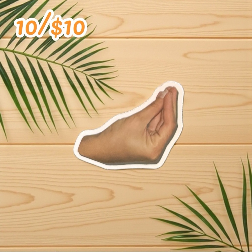 Funny Italian Hand Gesture Meme Vinyl Sticker – 3”